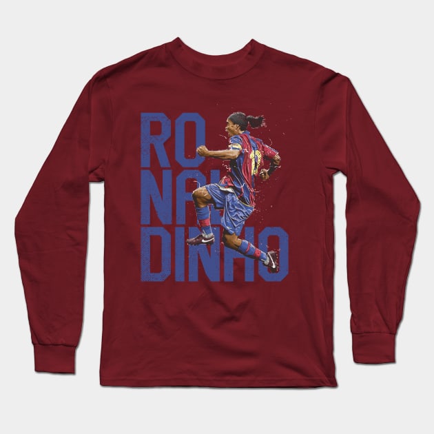 Ronaldinho Long Sleeve T-Shirt by GonGrunge